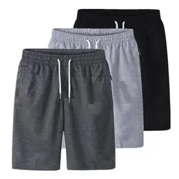 Varor shorts elastisk midja tunna löst fickor jacka hålla sval borstad solid sommarvaror shorts herrkläder 240223