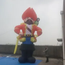 Ocean Event Giant Inflatable Pirate Captain Cartoon Personagens para Decoração de festa infantil ao ar livre