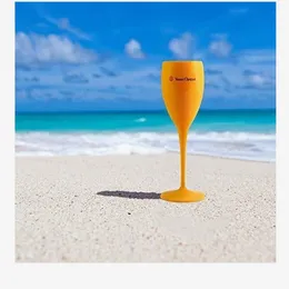 Weinparty Veuve Champagner-Coupés Glas VCP-Flöten Acrylbecher Trendige Plastikbecher Sommer-Weihnachtsgeschenk