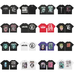 Herrendesigner T Hellstar Shirt Grafik Tee Hip Hop Sommer Mode T -Shirts Damen Designer Tops Baumwoll T -Shirts Polos Kurzarm hochqualitativ hochwertige Hellstars Kleidung