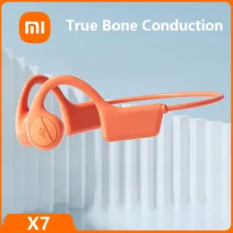 Headphones Xiaomi Youpin True Bone Conduction Bluetooth Headphones Sports Stereo Wireless Headphones Portable Bluetooth Ear Hooks for Gym