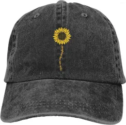 Bollmössor Fashion Casual Women's Cute Sunflower Baseball Cap justerbar storlek du är min solsken hatt rolig pappa för resepresent
