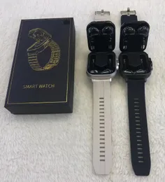Наушники и умные часы 2 в 1 D8 TWS Наушники Спортивные часы Беспроводная Bluetooth-гарнитура Умные часы для звонков Мониторинг здоровья мужчин Женские наручные часы с наушниками