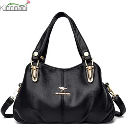 Multi-pocket Larger Capacity Women Shoulder Bag Luxury Designer Handbag Soft PU Leather Crossbody Bags for Women 2021 New