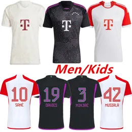 KANE soccer jerseys SANE 2023 2024 High Quality football shirt MUSIALA GORETZKA GNABRY BAYERNS mUNIch camisa de football men kids kits KIMMICH sets