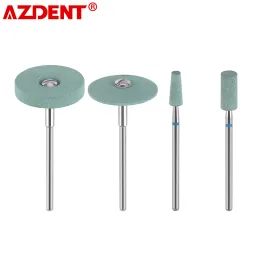 Controlli Azdent Dental Ceramica Smerigliatrice diamantata Lucidatore per porcellana in zirconio Lab Dia.2.35mm HP Grana media Lucidatura Strumenti per odontoiatria