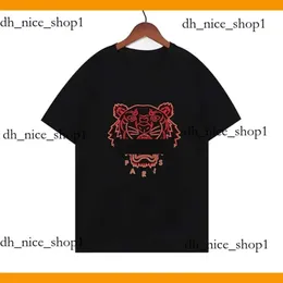 Men's T-shirts Designer Kenzo Tshirt Embroidery Tiger Head Tees Mens T-shirts Women Letters Cotton T-shirt Loose Hip Hop Street Luxury Classic Asian Size S-2xl 560