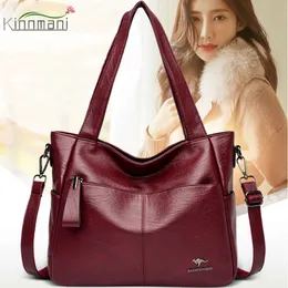 High Quality Womens Leather Top Handle Bags Female Shoulder Tote Shopper Bag Bolsa Feminina Luxury Designer Handbags for Woman