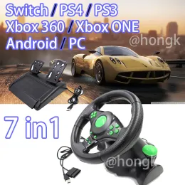 Wheels 7 In 1 Game steering Ps4/PS3/XB360/PC/Switch/ps4/xbox ONE/android Racing Game Steering Wheel Game steering wheel with vibration