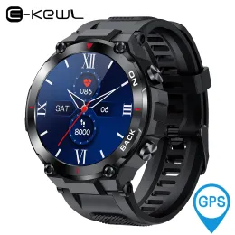 Zegarki 2022 NOWOŚĆ K37 GPS Smart Watch Men 5Atm Waterproof Long Battery Life Bateric Blood Tlen dla Xiaomi iPhone vs T Rex