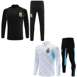 23/24 Argentina emblema masculino bordado futebol terno esportivo roupas ao ar livre de alta qualidade esportes ternos de treinamento de futebol