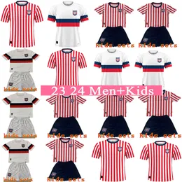 23 24 قرص مضغوط تاباتيو O.Macias Kids and Man Kit Soccer Jerseys L.Carrillo M.Benitez Home Away Football Dorts Shorts Short