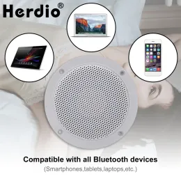 Speakers 4inch Waterproof and Dustproof Ceiling Bluetooth Speaker Family Surround 80w Indoor Audio Builtin Wall Mounted Roof Speaker