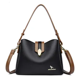 Hochwertige Ledertasche für Damen, luxuriöse, lässige Damen-Designer-Schulter-Umhängetasche, weibliche Arbeiter-Bolsas-Handtaschen und Geldbörse