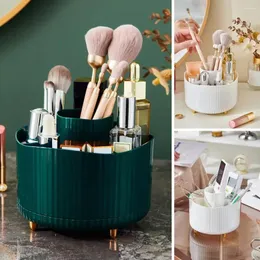 Storage Boxes Modern 5-Grid Round Makeup Brush Holder Plastic Cosmetic Box Household Use