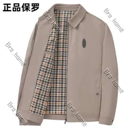 Designer Polo Rl Ralphs Mens Jackets Laurens Cotton Jacket Men's Lapel medelålders jacka High-End Quality Spring and Autumn Top Leadership Clothing 625