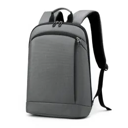 Backpack Men Laptop Backpack 15.6 Inch Business Bag Backpacks Lightweight Solid Color Unisex Backpack Slim Back Pack Mochila Hombre