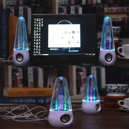 Speakers USB Wired Computer Speakers For PC Laptop Multimedia Loudspeakers Not bluetooth Speaker Mobile Phone Water Dance Colorful Lights