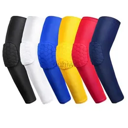 Body Braces Supports WorthWhile 1 PC Honeycomb Basketball Elbow Support Pads Brace for Fitness Protector Elastic Arm Compression Sleeves Volleyball zln240223