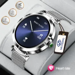 Watches 2022 New Women Smart Watch Fashion Ladies Clock Heart Rate Monitor IP68 Waterproof Women Health Smartwatch For Xiaomi Huawei ios