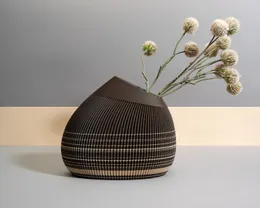 Einzigartige 3D-minimalistische Japandi-Vase für Trockenblumenvase – Moderne Vase – Innendekoration – perfektes Geschenk für Mama oder Kollegen