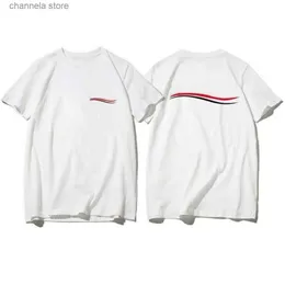 メンズTシャツデザイナーTシャツサマーショートスリーブ波ティーメン女性愛好家Tシャツ