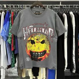 Projektantka T-shirty 2023 Hellstar koszulka krótkiego rękawu Mężczyźni kobiety Wysokiej jakości streetwear Hip Hop Fashion T Shirt Hell Star Hellstar Short Fashion 902