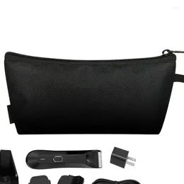 Sacos de armazenamento Homens Grooming Bag À Prova D 'Água Elétrica Trimmer Barbeador Caso de Viagem Capa Protetora Organizador Clippers Cabelo Zíper