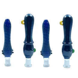 Smoking Mini Nectar Collector Glass Pipes with 10mm Titanium Quartz Tip Oil Rig Concentrate Dab Straw for Glass Bong