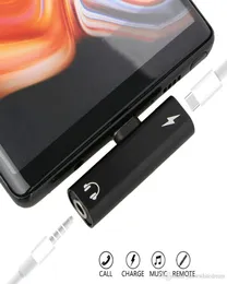 Typ C Zu 35MM Adapter Handy Kopfhörer Audio Lade Adpater Für Xiaomi Für Android USBC Kopfhörer Splitter Konverter adap2867921