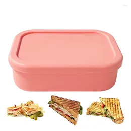 Dinnerware Silicone Lunch Box Snack Container Heat-Resistant Portable Outdoor