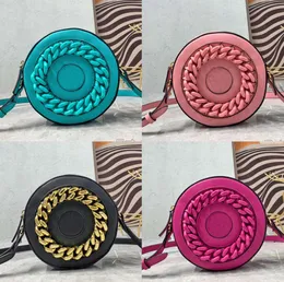 المصمم The Gorgon Banshee Ring Chain Crossbody Bag Bag Dircular Handbag Counter Bag Bag Metal Zipper حامل جولة محفظة محفظة قابلة للتعديل 230920