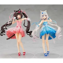 Anime Manga 17cm GSC Nekopara Chocola Pop Up Parade Tail Dress Ver Japanese Anime PVC Action Figure Toy Game Collectible Model Doll