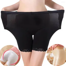 Frauen Höschen Nahtlose Unterwäsche Shorts Frauen Weiche Baumwolle Sicherheits Kurze Hosen Weibliche Sexy Spitze Schwarz Boxer Plus Größe Boyshort