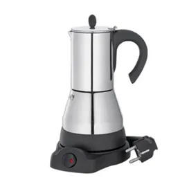 6 Coffees Cups Coffeware Sets Electric Geyser Moka Maker Coffee Machine Espresso Pot Expresso Percolator rostfritt stål Stovetop 281N