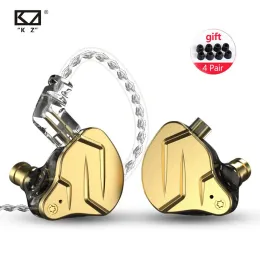 Shaves KZ ZSN Pro X Metal Earphones 1BA+1DD Hybrid Technology HiFi em Ear Monitor Ear fones de ouvido Bass Earbuds Sport Ruído cancelando fone de ouvido