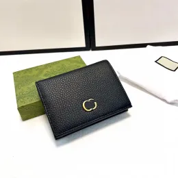 Luxury Cardholder Designer Woman Mens plånbok äkta läderväska minikortshållare multifunktionella myntförl efter blixtlås korta mode unisex plånböcker