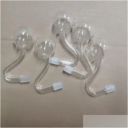 Rury palenia xxl 30 mm duża miska szklana rura palnika oleju z hakakami 10 mm męska cienka woda pyrex dla platform Bongs Drop dostawa home dh1zg