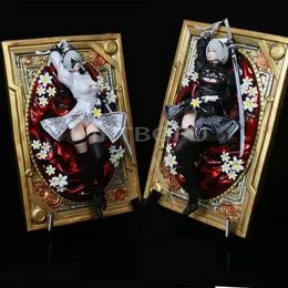 Anime Manga Nier: Automata Picture Frame Yorha No. 2 Tipo B Edição regular Anime japonês PVC Action Figure Toy Game Boneca modelo colecionável