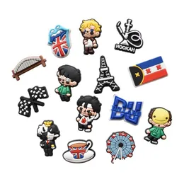 靴部品のアクセサリースポーツCRO C CHARMS PVC詰まり装飾ドロップ配達otzxy