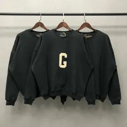 Herrtröjor mode 7: e samling Big G logo tryck hoodie män hip hop streetwear pullover hög kvalitet o-hals långärmad tröja