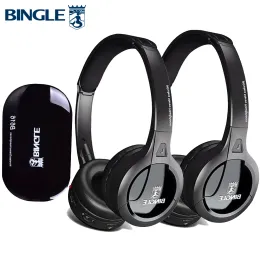 헤드폰 Bingle B616 2PCS 헤드셋/Ear Sans에 추가베이스 설정 FIL ECOUTEUR RF 무선 헤드셋 TV 청취 가족 극장을위한 헤드폰