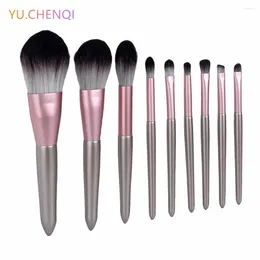 Makeup Brushes 9Pcs Brush Set Eye Shadow Blush Concealer Cosmetics High Quality Professional Women Foundation Beauty Tools