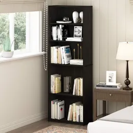 Книжный шкаф Simply Home с 5 полками, 5 уровней, эспрессо