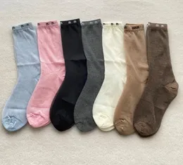 Designer Cotton Socks Stockings for Women Fashion Ladies Girls Spring Letter Streetwear Hosiery Sports Lettera di calza stampata Calza Dropship