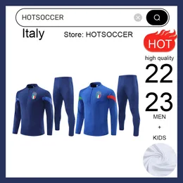2022-2023 Italia tuta tuta maglia jersey 22 23 Italia Italie tuta da allenamento survêtement camiseta CALCIO chandal kit calcio uomo bambino uomo calcio