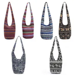 Thinkthendo bolsa de ombro feminina, muito popular, hippie, franja, grande, étnica, bolsa de viagem, 256i