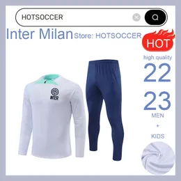 22 23 Inter Lautaro Chandal Futbol Soccer Milano Training Anzug 2022-2023 Milans Camiseta De Foot Tracksuit Männer Kids Kit Survetement