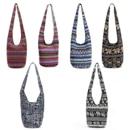 Thinkthendo bolsa de ombro feminina, muito popular, hippie, franja, grande, étnica, bolsa de viagem, 242o