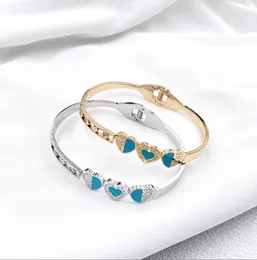 Moda elegante 18k banhado a ouro pulseiras de designer jóias de alta qualidade amor presente jóias para mulheres novo aço inoxidável não desbota pulseira
